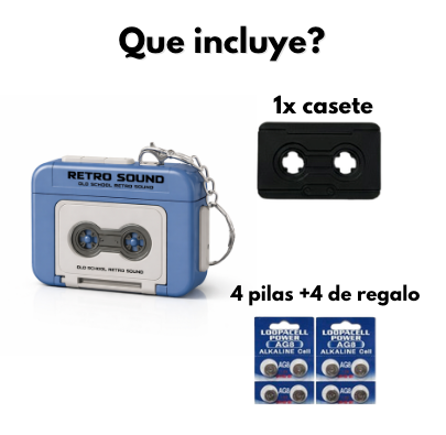 Llavero Retro Casete