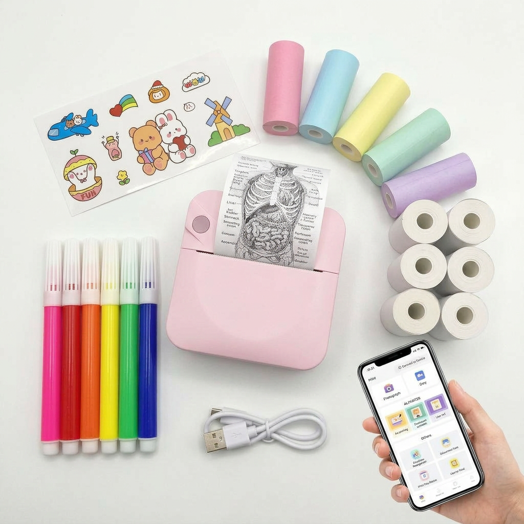Mini Impresora Portátil Sin Tinta con Bluetooth